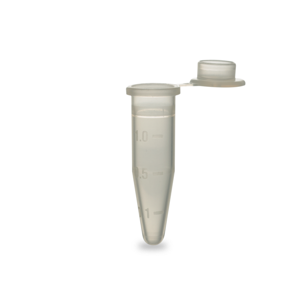 357448_1.5 mL Polypropylene Tube with Snap-on Cap, 11 x 39mm - 500Pk